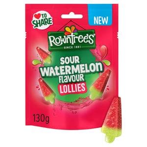 Rowntree's 130g Sour Watermelon Flavour Sweets Sharing Bag Lollies