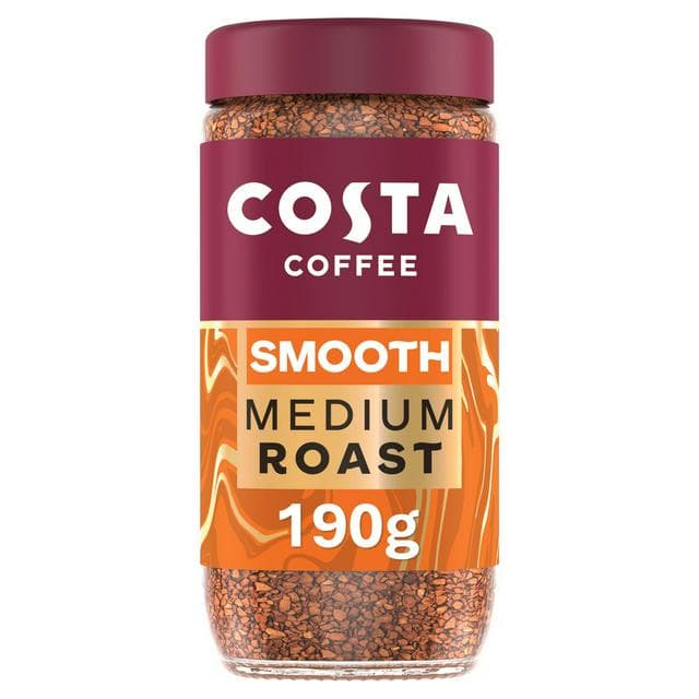 Costa Coffee 190g Smooth Medium Blend Instant Coffee - gallery image 1