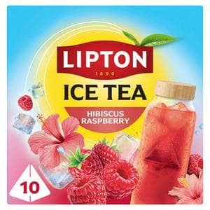 Lipton 10 x 3.5g Hibiscus Raspberry Pyramid Ice Tea Bags