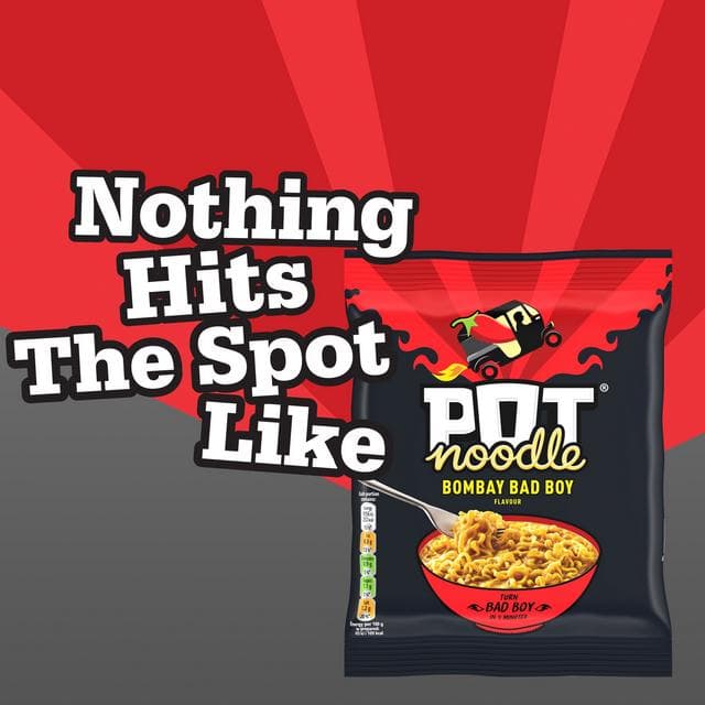 Pot Noodle 115g Bombay Bad Boy Instant Block Noodles - gallery image 2