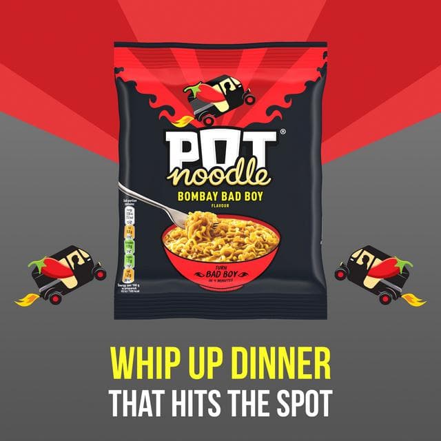 Pot Noodle 115g Bombay Bad Boy Instant Block Noodles - gallery image 3