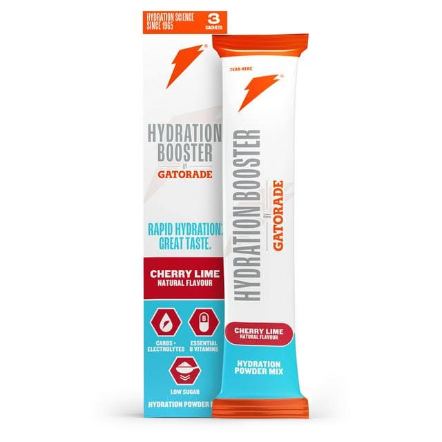 Gatorade Hydration Booster 3 x 13.5g Cherry Lime Mix Powder Sachets - gallery image 1