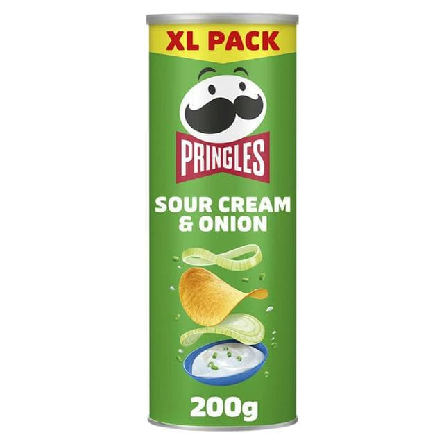 Pringles 200g Sour Cream & Onion Sharing Crisps - gallery image 1