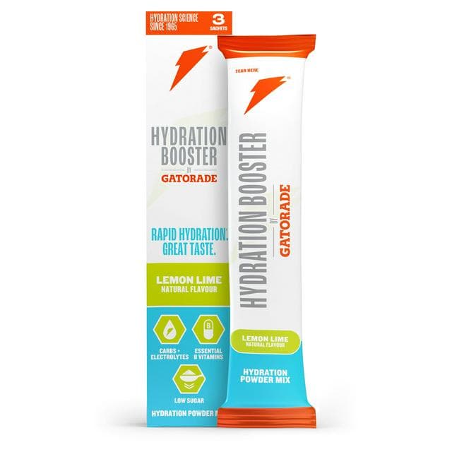 Gatorade Hydration Booster 3 x 13.5g Lemon Lime Mix Powder Sachets - gallery image 1