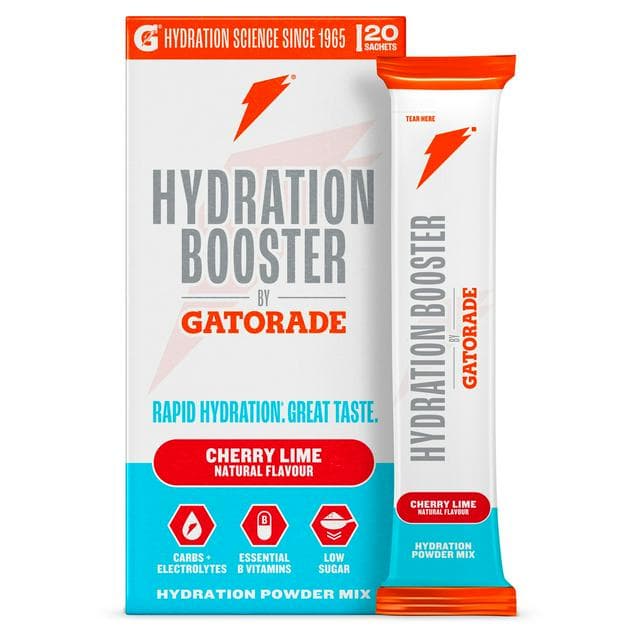 Gatorade Hydration Booster 20 x 13.5g Cherry Lime Mix Powder Sachets - gallery image 1