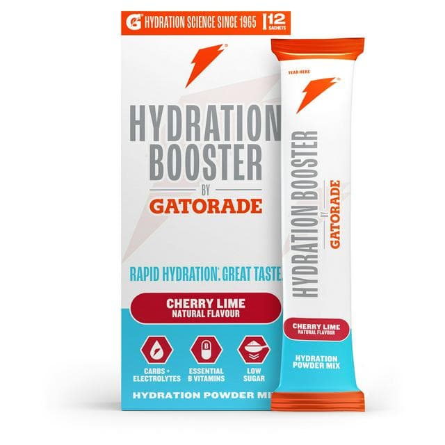 Gatorade Hydration Booster 12 x 13.5g Cherry Lime Mix Powder Sachets - gallery image 1