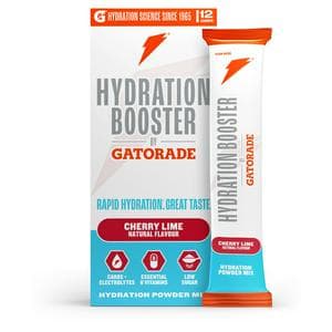 Gatorade Hydration Booster 12 x 13.5g Cherry Lime Mix Powder Sachets