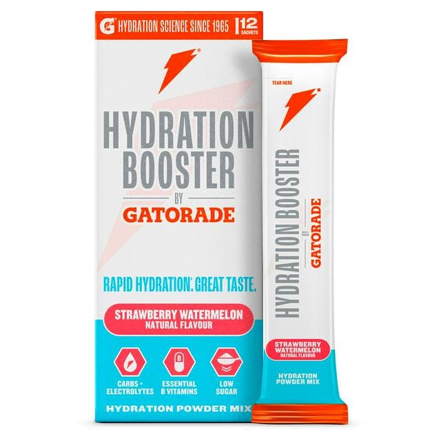 Gatorade Hydration Booster 12 x 13.5g Strawberry Watermelon Mix Powder Sachets - gallery image 1
