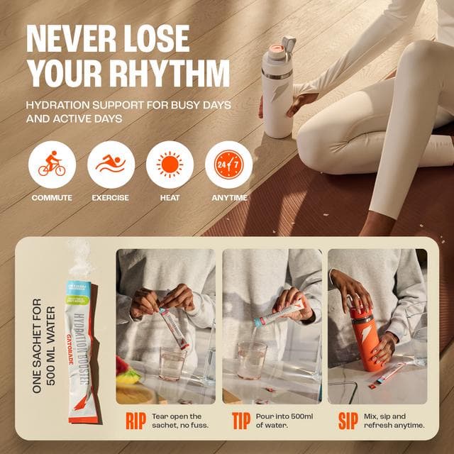 Gatorade Hydration Booster 12 x 13.5g Strawberry Watermelon Mix Powder Sachets - gallery image 2