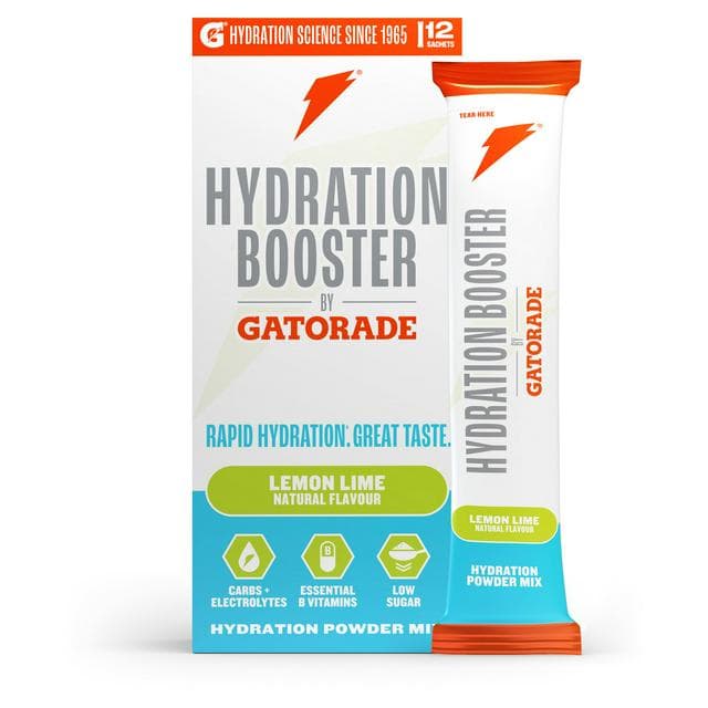 Gatorade Hydration Booster 12 x 13.5g Lemon Lime Mix Powder Sachets - gallery image 1