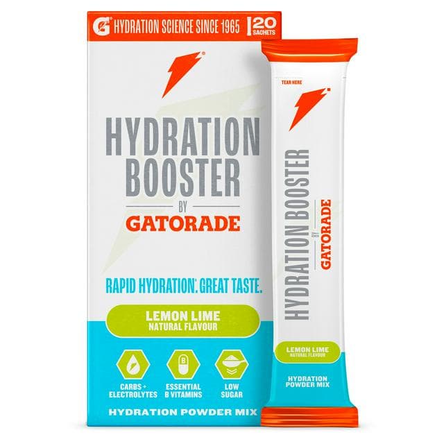 Gatorade Hydration Booster 20 x 13.5g Lemon Lime Mix Powder Sachets - gallery image 1