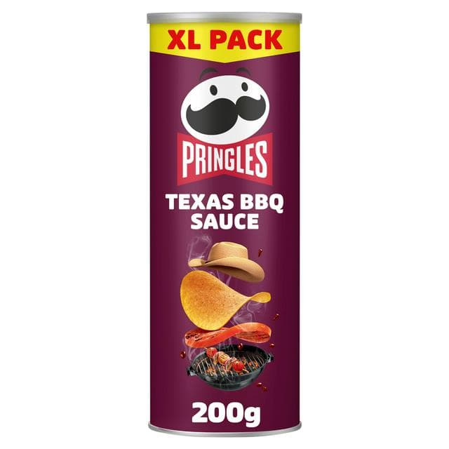 Pringles 200g Texas BBQ Sauce Sharing Crisps - gallery image 1