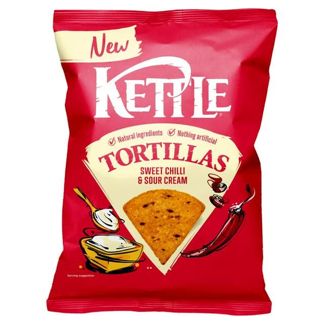 Kettle 140g Chilli & Sour Cream Tortilla Chips - gallery image 1