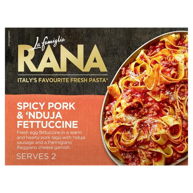 La Famiglia Rana 814g Spicy Pork & 'Nduja Fettuccine Pasta - gallery image 1