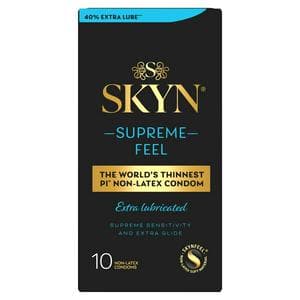 Skyn 10 x Supreme Feel Extra Lubricated Non Latex Condoms