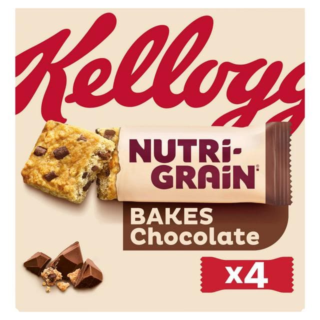 Kellogg's 4 x 45g Nutri-Grain Bakes Chocolate Snack Bars - gallery image 1
