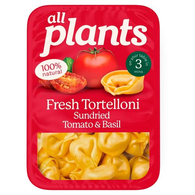 all plants 250g Rich Sundried Tomato & Basil Tortelloni - gallery image 1