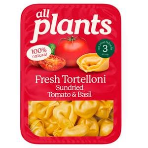 all plants 250g Rich Sundried Tomato & Basil Tortelloni