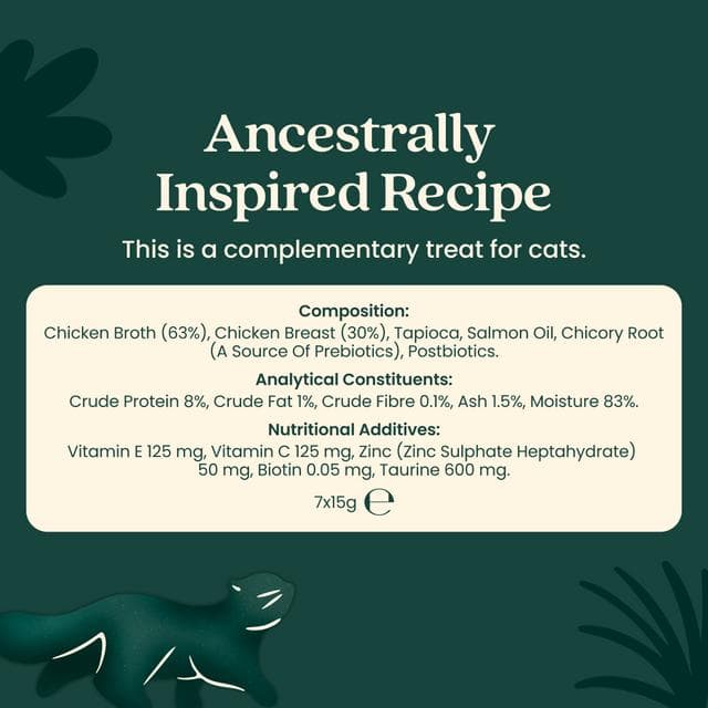 Untamed 7 x 15g Chicken Puree Lickable Cat Treats - gallery image 4
