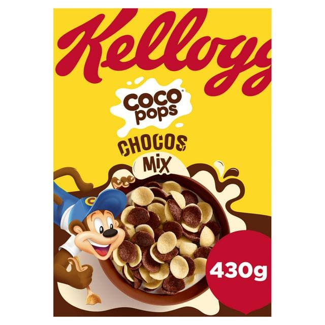 Kellogg’s Coco Pops 430g Chocos Mix Breakfast Cereal - gallery image 1