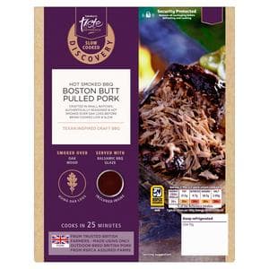 Sainsbury's Discovery 410g Slow Cooked Hot Smoked BBQ Boston Butt Pulled Pork, Taste the Difference
