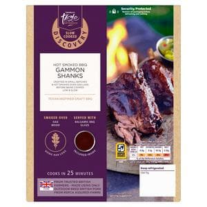 Sainsbury's Discovery 360g Slow Cooked Hot Smoked BBQ Gammon Shanks, Taste the Difference