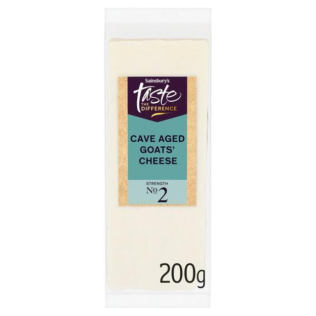 Sainsbury's 200g Cave Aged Goats' Cheese, Taste the Difference - gallery image 1