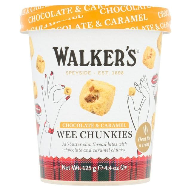 Walker's 125g Chocolate & Caramel Wee Chunkies Shortbread - gallery image 1