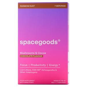 Spacegoods 7 x  56g Rainbow Dust Mushrooms & Cocoa Chocolate Flavour Food Supplement