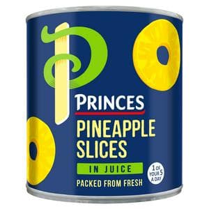 Princes 432g Pineapple Slices in Juice Canned Fruit