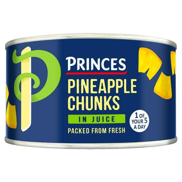 Princes 227g Pineapple Chunks in Juice Canned Fruit - gallery image 1