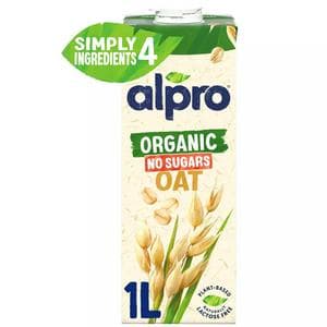 Alpro 1L Organic Oat No Sugars Long Life Dairy Free Drink