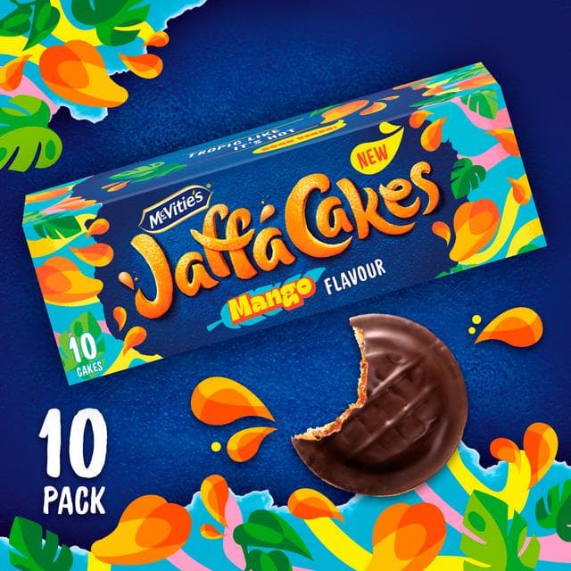 McVitie's 10 x Mango Flavour Original Chocolate Jaffa Biscuit Cakes 110g - gallery image 2