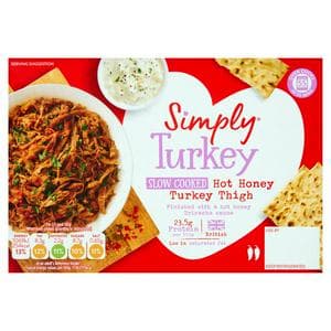 Simply 592g Hot Honey Slow Cooked Turkey Thigh