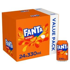 Fanta 24 x 330ml Orange Cans