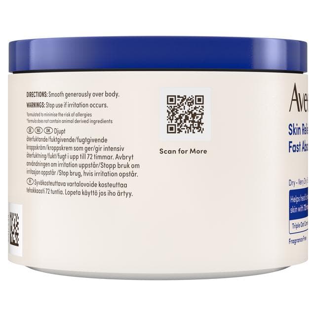 Aveeno 400ml Skin Relief Fast Absorbing Body Cream - gallery image 5