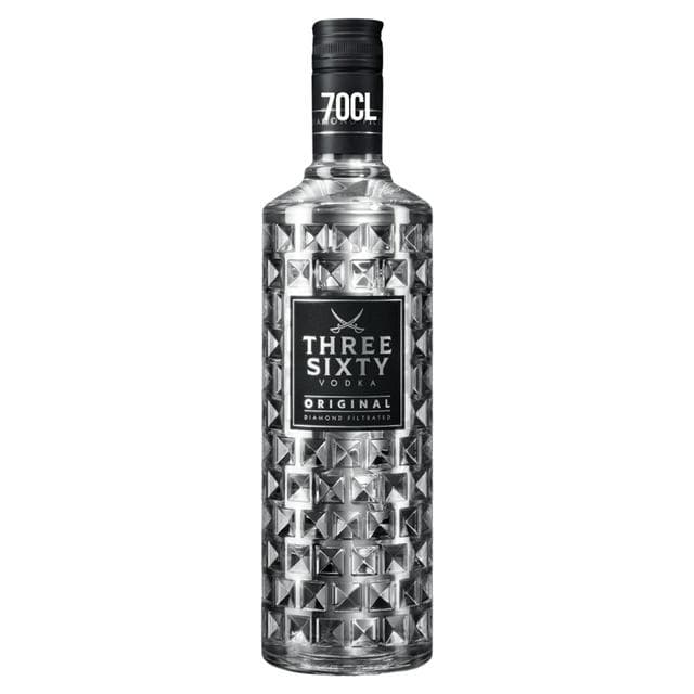 Three Sixty 70cl Original Premium Vodka Bottle - gallery image 1