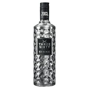 Three Sixty 70cl Original Premium Vodka Bottle