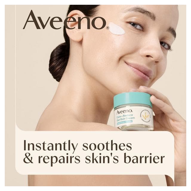 Aveeno Calm + Restore Oat Rich Cream for Dry to Very Dry Sensitive Skin 50ml - gallery image 2