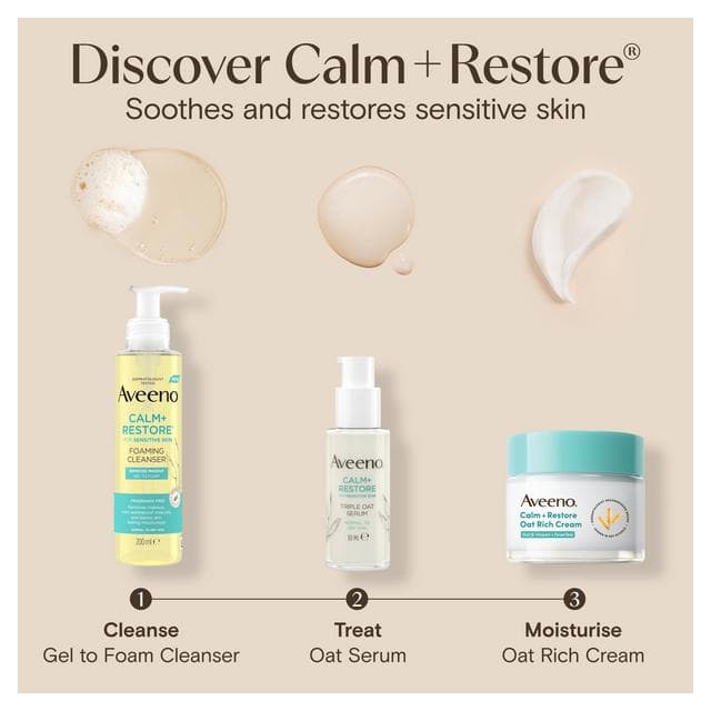 Aveeno Calm + Restore Oat Rich Cream for Dry to Very Dry Sensitive Skin 50ml - gallery image 6