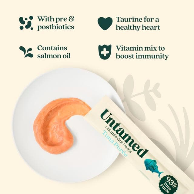 Untamed 7 x 15g Tuna Puree Lickable Cat Treats - gallery image 3