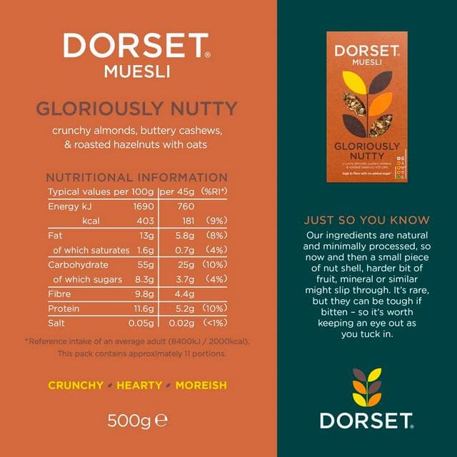 Dorset Cereals 500g Gloriously Nutty Muesli - gallery image 5