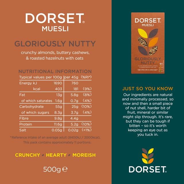 Dorset Cereals 500g Gloriously Nutty Muesli - gallery image 5