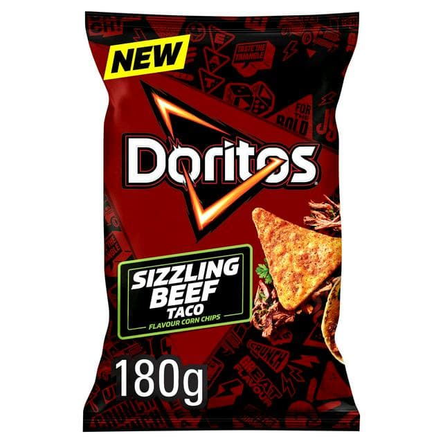 Doritos 180g Mexican Beef Taco Tortilla Sharing Crisps - gallery image 1
