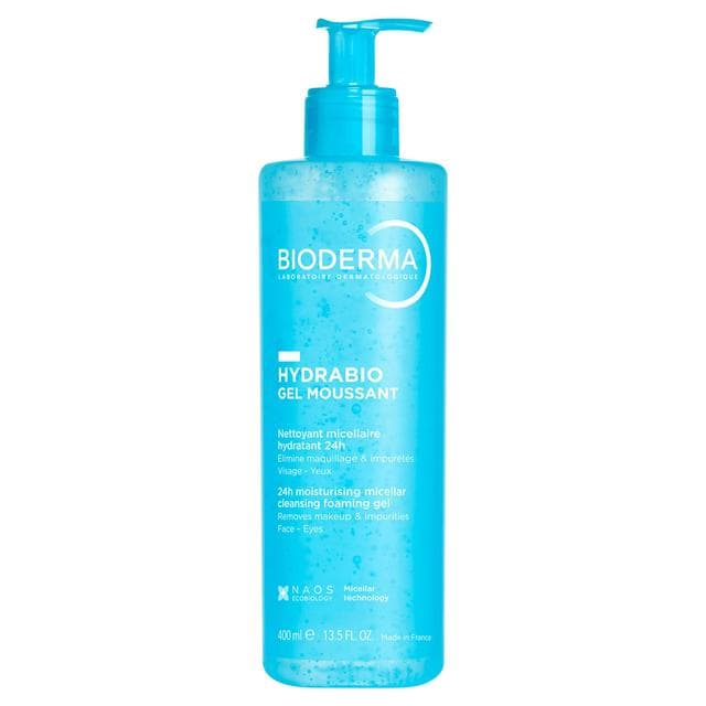 Bioderma Hydrabio 400ml Moussant 24h Moisturising Cleansing Foaming Micellar Gel - gallery image 1