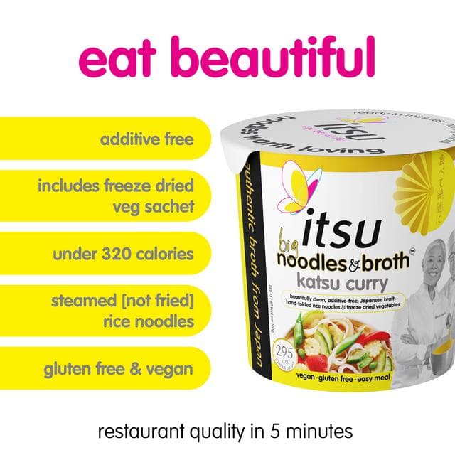 itsu 93g Big Instant Noodles & Broth Katsu Curry - gallery image 2