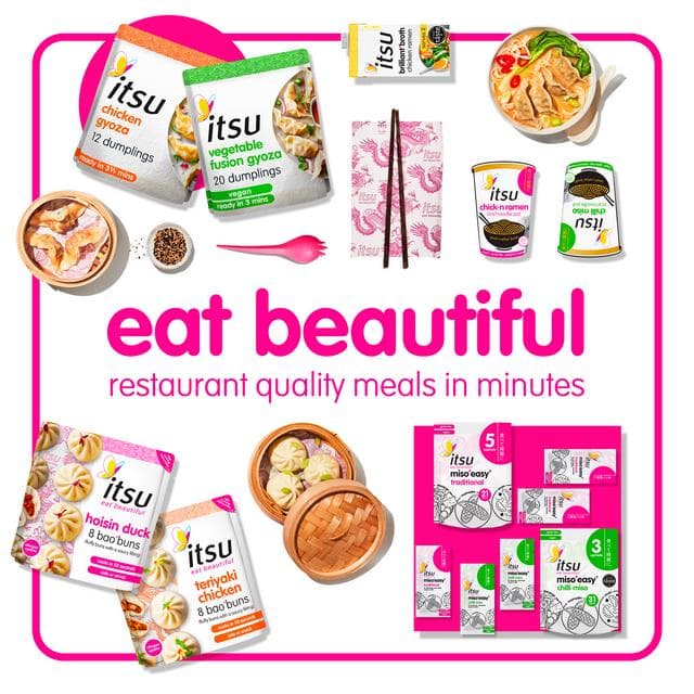 itsu 96g Big Spicy Ramen Instant Noodles & Broth Pot - gallery image 3