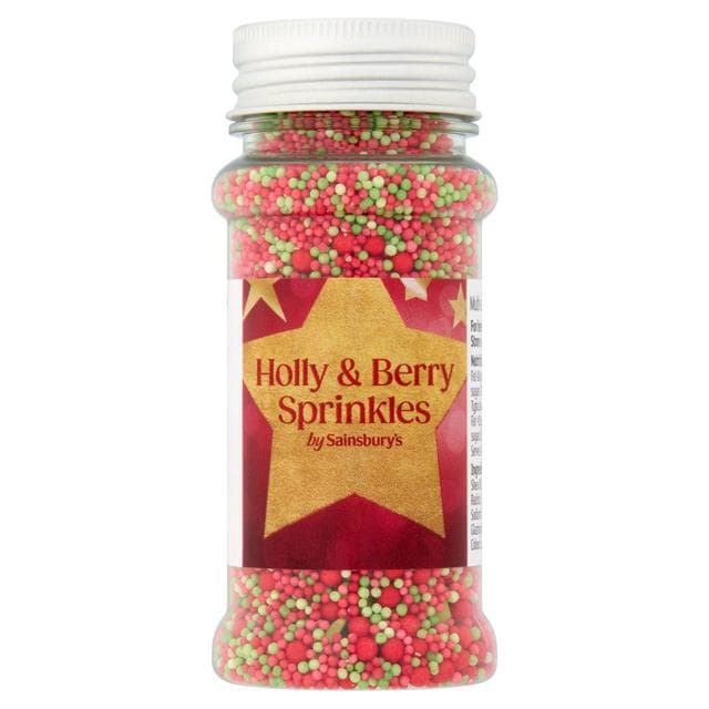 Sainsbury's 70g Holly & Berry Sprinkles - gallery image 1