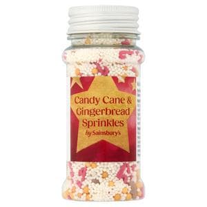 Sainsbury's 75g Candy Cane & Gingerbread Sprinkles