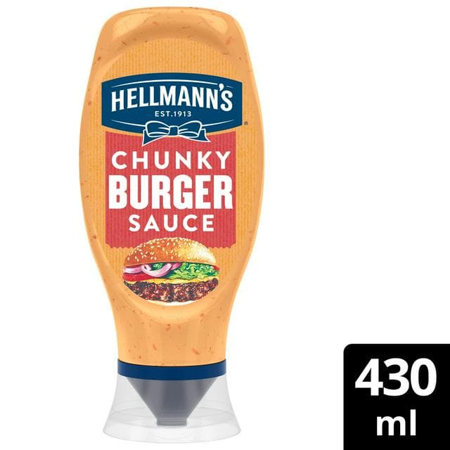 Hellmann's 430ml Chunky Burger Sauce - gallery image 1